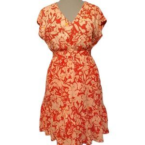 GAP A-Line Flared Floral Summer Dress, Medium